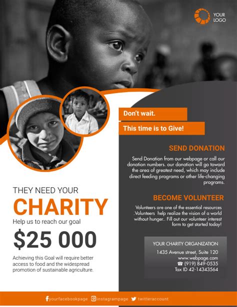 charity flyer template free.